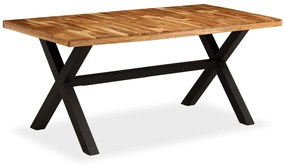 Mesa de jantar madeira maciça de mangueira e acácia 180x90x76cm