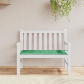 vidaXL Almofadão p/ banco de jardim 120x50x4cm tecido oxford verde