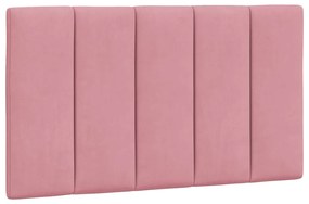 Cama com colchão 90x190 cm veludo rosa