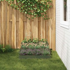 Vaso de Jardim 3 Andares 90x90x35 cm Verde Oliva Aço