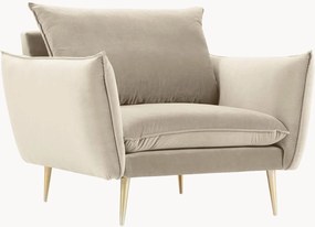 Cadeira de braços em veludo Elio