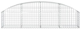 Cesto gabião arqueado 200x30x40/60 cm ferro galvanizado