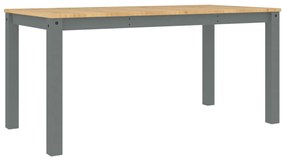 Mesa de jantar Panama 160x80x75 cm pinho maciço cinzento