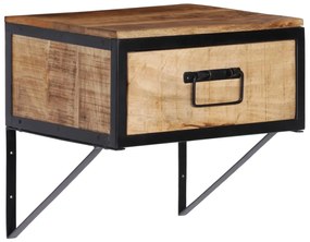 Mesa de cabeceira 40x35x40 cm madeira de mangueira maciça