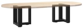 Pés para mesa de centro em forma de T, 2 peças, preto, 30x25x(30-31) c