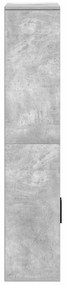 Estante 60x24x120 cm derivados de madeira cinzento cimento