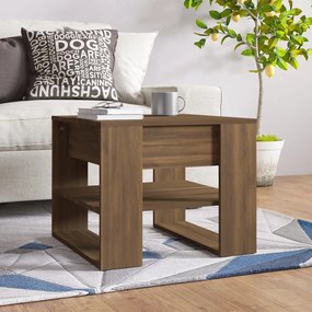 Mesa centro 55,5x55x45 cm derivados de madeira carvalho fumado