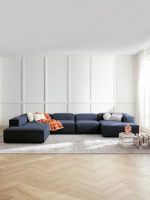 Sofá de canto comprido modular Lennon