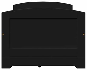 Sofá-cama com 5 gavetas sem colchão 90x200 cm IRUN preto