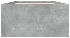 Estrutura de cama 100x200 cm derivados de madeira cinza sonoma
