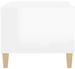 Mesa de centro 89,5x50x40 cm derivados madeira branco brilhante