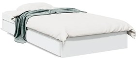 Estrutura cama c/ gavetas 90x190 cm derivados de madeira branco