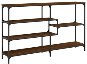 Mesa consola 160x32x95 cm derivados madeira carvalho castanho