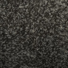 Tapete de pelo alto aspeto brilhante HUARTE 80x150 cm antracite
