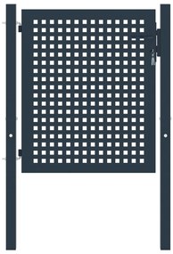 vidaXL Portão de cerca Antracite 102x75 cm Aço