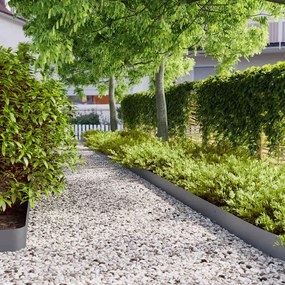 vidaXL Orlas de relva 50 pcs antracite 15x103 cm aço laminado a frio