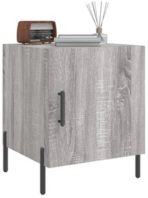 Mesa cabeceira 2pcs 40x40x50 cm madeira processada cinza sonoma