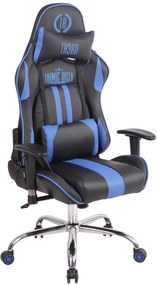 Cadeira Gaming Limit XM em imitação de pele preto/azul