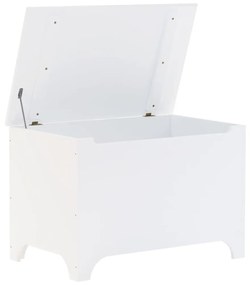 Caixa de arrumação c/ tampa RANA 80x49x54cm pinho maciço branco