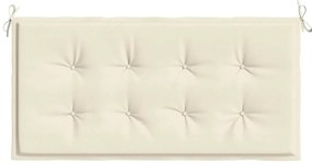 Almofadão p/ banco de jardim 100x50x4cm tecido oxford creme