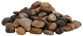 Seixos polidos 25 kg 2-5 cm multicor