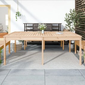 Mesa de jardim 203,5x100x76 cm madeira de pinho maciça