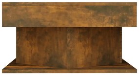 Mesa de centro 57x57x30 cm derivados de madeira carvalho fumado