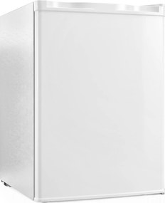 HOMCOM Mini Frigorífico 72,5 L com Compartimento Refrigerador, Silencioso, Porta Reversível, Termóstato Ajustável, Prateleira Ajustável e Gaveta, Branco | Aosom Portugal