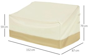 Outsunny Capa Protetora para Móveis de Jardim 152x87x59-79 cm Cobertur