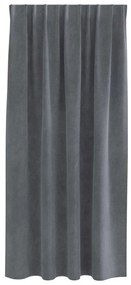 Cortinas Blackout vidaXL com fita superior 2 peças Veludo Cinza Super