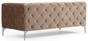 Sofá de 4 Lugares Como – Creme Escuro – 344x90x72 cm