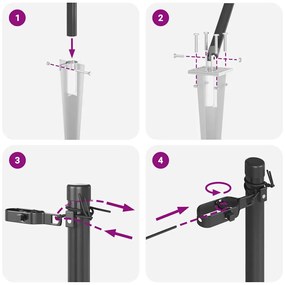 Postes de Cerca com Espeto - 52 unidades Ø32 mm 160 cm Aço Galvanizado