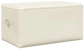 Caixas de arrumação 2 pcs 43x34x23 cm tecido creme