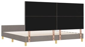 Estrutura de Cama vidaXL Taupe 200x200 cm Tecido