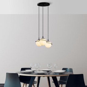 Candeeiro Chandelier Hug – Preto – 36x167x36 cm