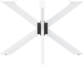 Pé de mesa de jantar em formato de aranha, branco, 120x68x(72-73) cm,