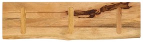 Tampo de mesa borda viva 100x20x3,8 cm mangueira áspera maciça