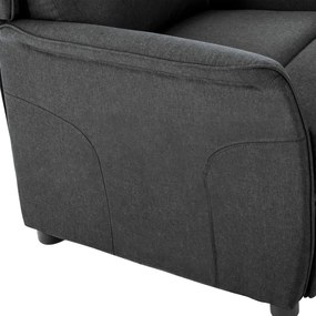 Cadeira Recliner Cinza Escuro em Tecido
