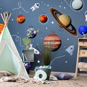 Autocolantes de parede INSPIO - Universo, sistema solar, estrelas brancas