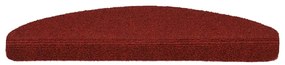 Tapetes de escada autoadesivos 5 pcs 65x21x4 cm vermelho