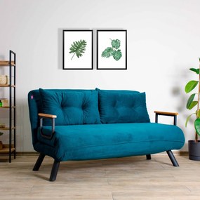 Conjunto de Mobiliário de Sala de Estar Planet – Nogueira e Branco – E