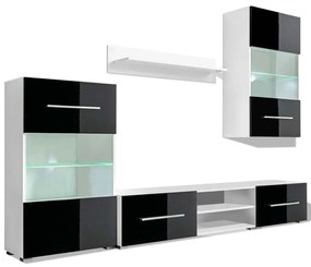 Conjunto de Móveis Luana para Sala - Preto - Design Moderno