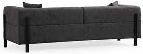 Sofá de 3 Lugares Gio – Antracite – 225x93x75 cm