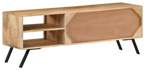 Móvel de TV 110x30x40 cm madeira de mangueira maciça