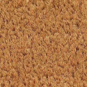 Tapete de porta 65x100 cm fibra de coco tufada natural
