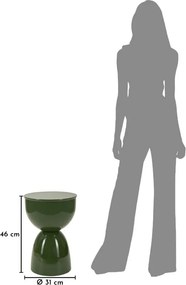 MESA DE APOIO YAO Ø 31X46 CM VERDE