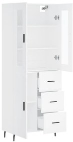 Armário alto 69,5x34x180 cm derivados de madeira branco