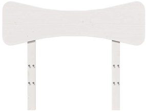 Cabeceira 90 cm madeira de pinho maciça branco