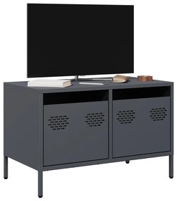 Móvel de TV 68x39x43,5 cm aço laminado a frio antracite