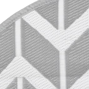 Tapete de exterior Ø120 cm ARAKIL PP cinzento